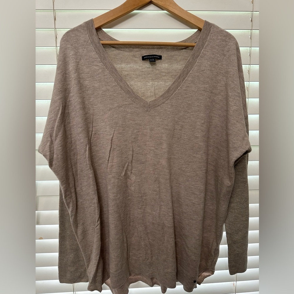 American Eagle Outfitters Tan Sweatwr